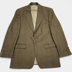 Ralph Lauren Men's Canada Made Brown Wool Blazer Sport Coat Jacket Men's 42 R